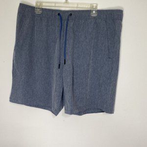 Eddie Bauer Shorts Gray Mens Size XXL Drawstring Pockets Elastic Waist